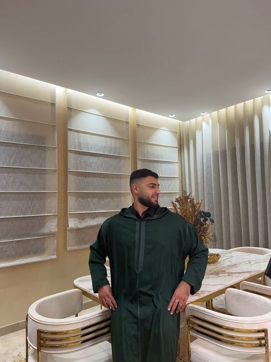 Djellaba Estivale Vert – Mlifa Premium