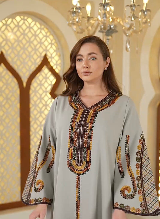 Caftan Tradition Brodée Artisanale