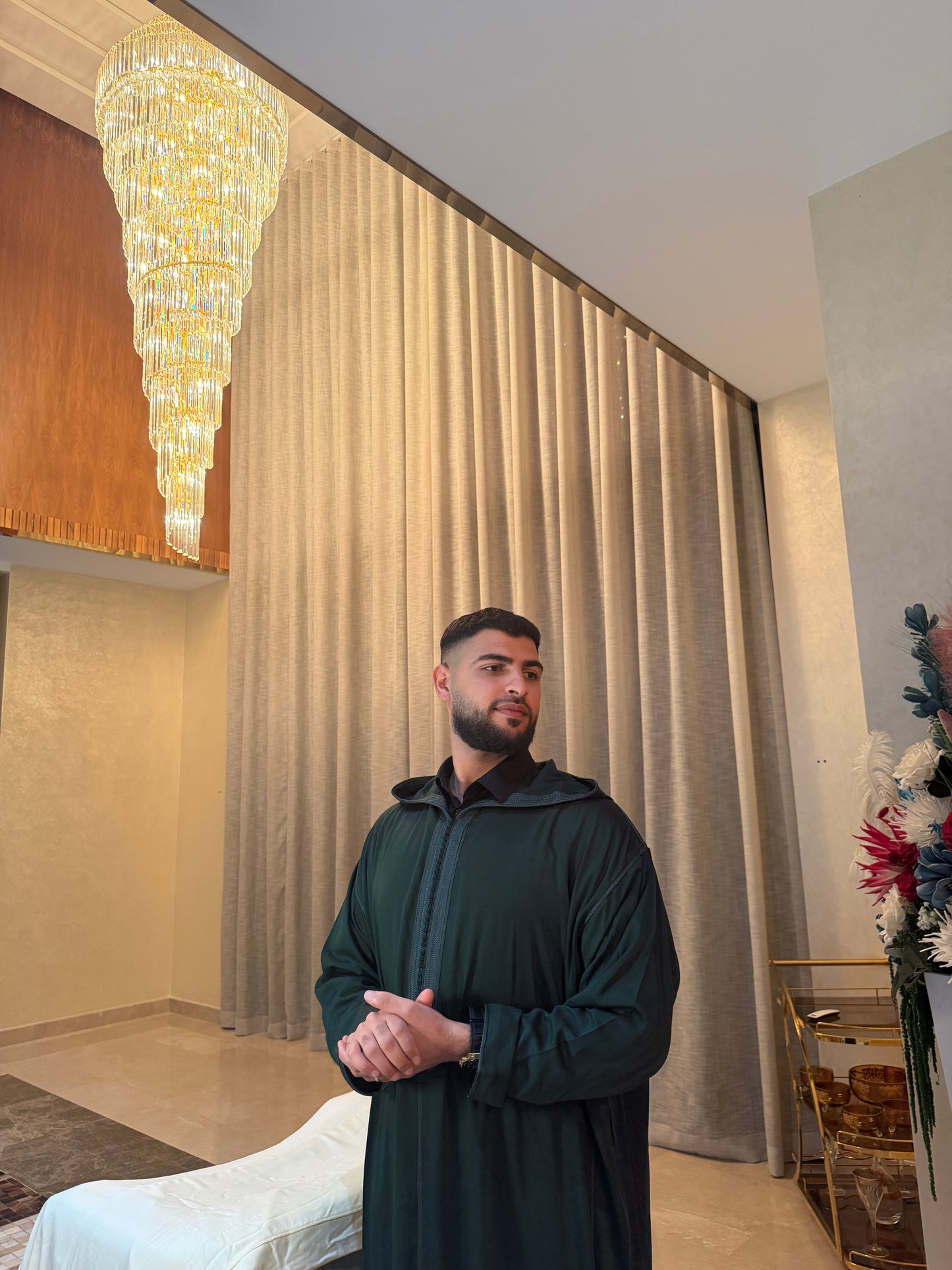 Djellaba Estivale Vert – Mlifa Premium