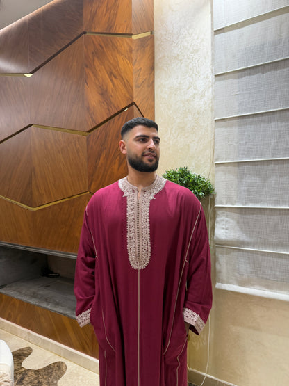 Caftan Royal Bordeaux– 4 Fils Mlifa Extra