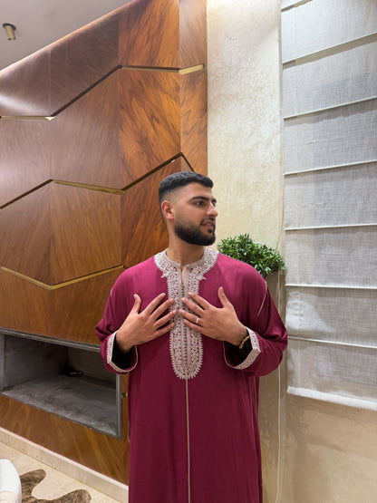 Caftan Royal Bordeaux– 4 Fils Mlifa Extra