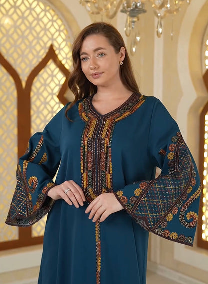 Caftan Tradition Brodée Artisanale