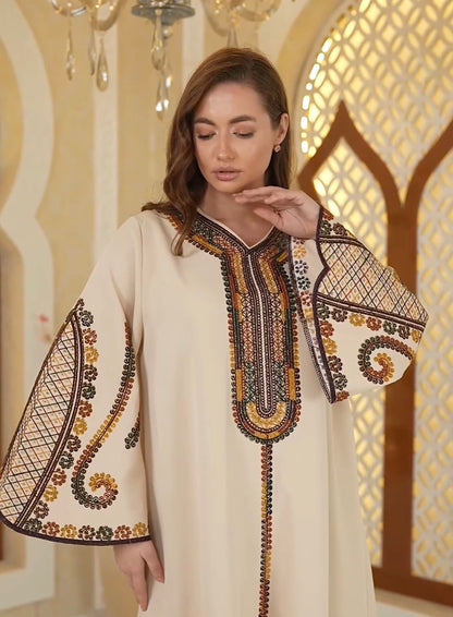 Caftan Tradition Brodée Artisanale