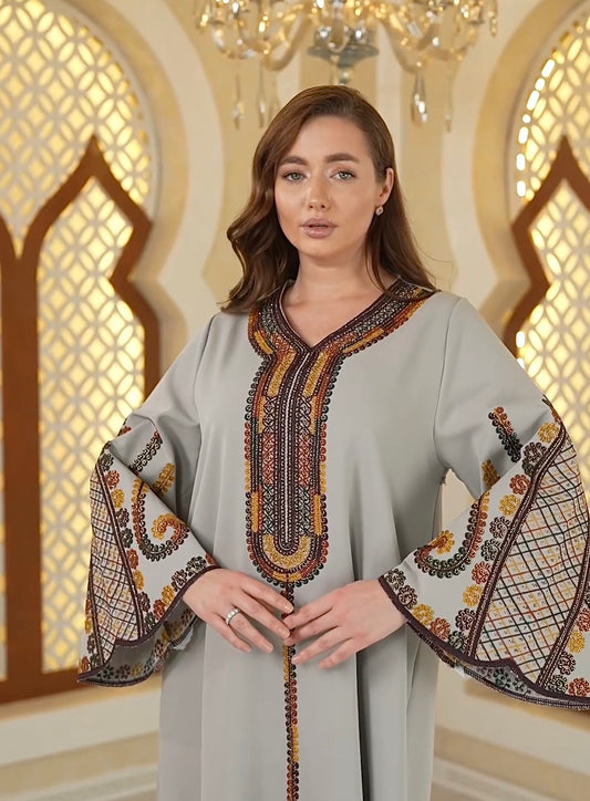 Caftan Tradition Brodée Artisanale