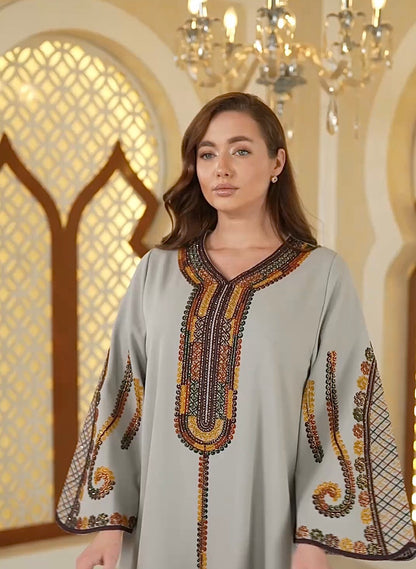 Caftan Tradition Brodée Artisanale